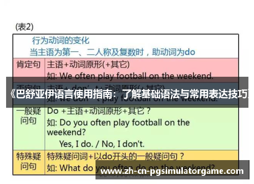《巴舒亚伊语言使用指南:了解基础语法与常用表达技巧》 《巴舒亚伊语言使用指南:了解基础语法与常用表达技巧》